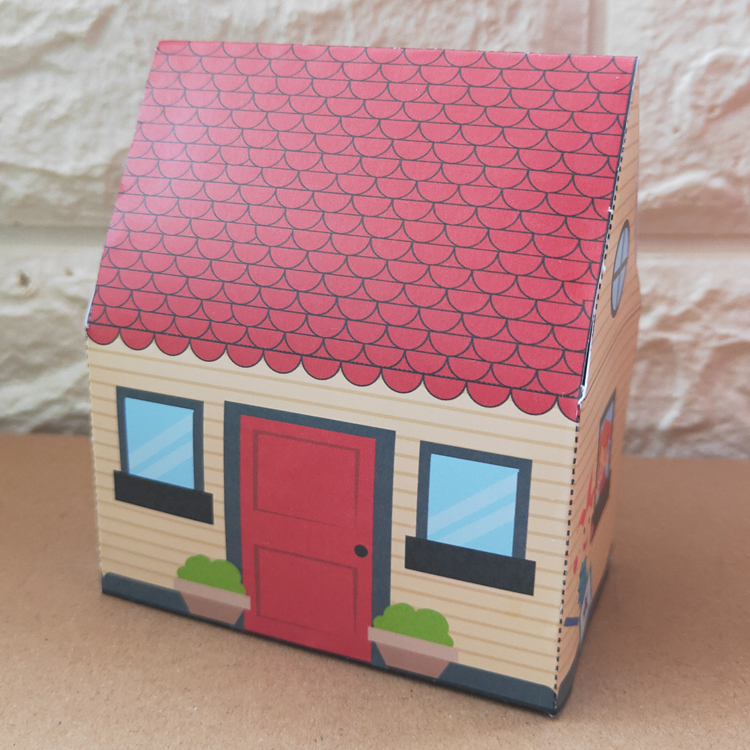 儿童手工折纸DIY拼装立体3D纸质模型制作卡通小房屋小房子建筑