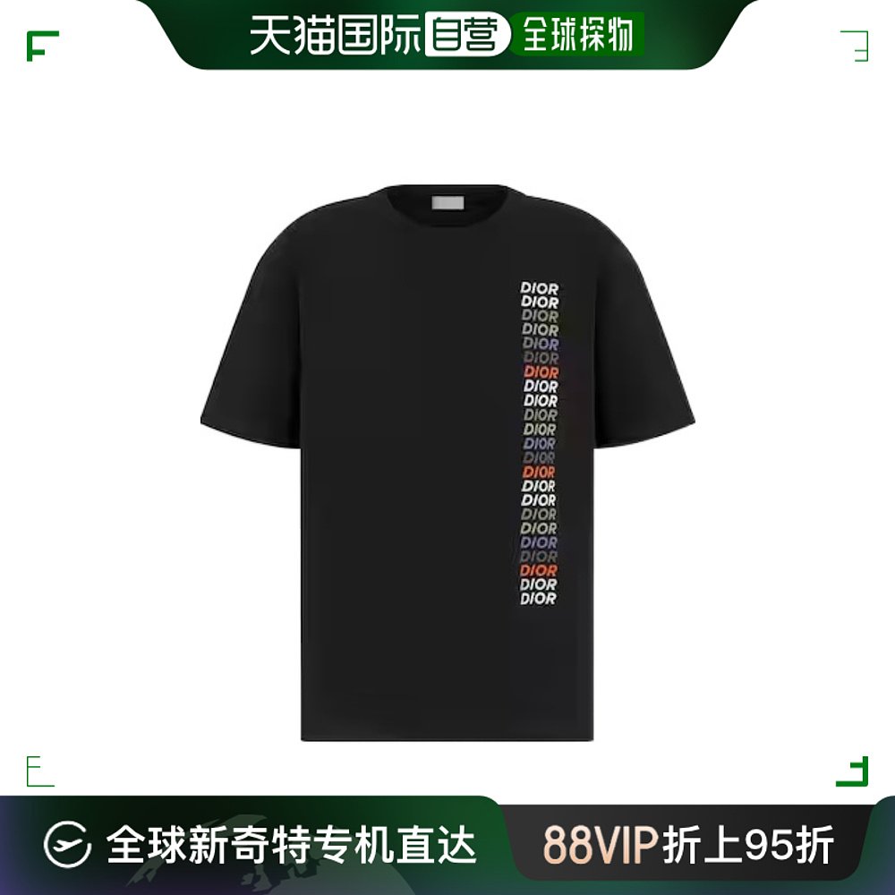 香港直邮DIOR 迪奥 男士 标志短袖T恤 413J696A0817