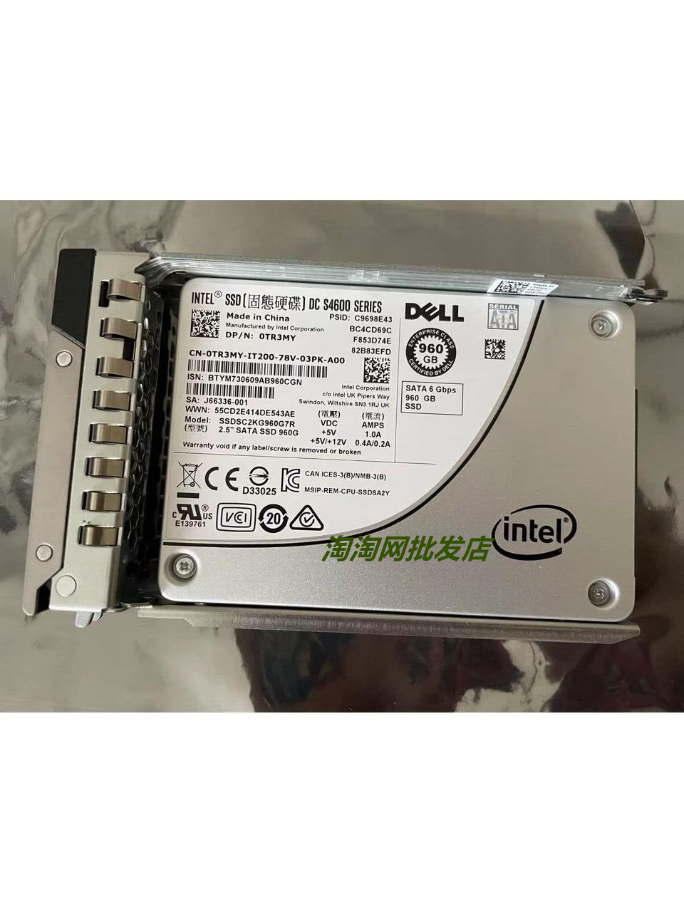 Dell/戴尔 960G SSD 0TR3MY S4600 0X31G3 S4610 混合型固态硬盘