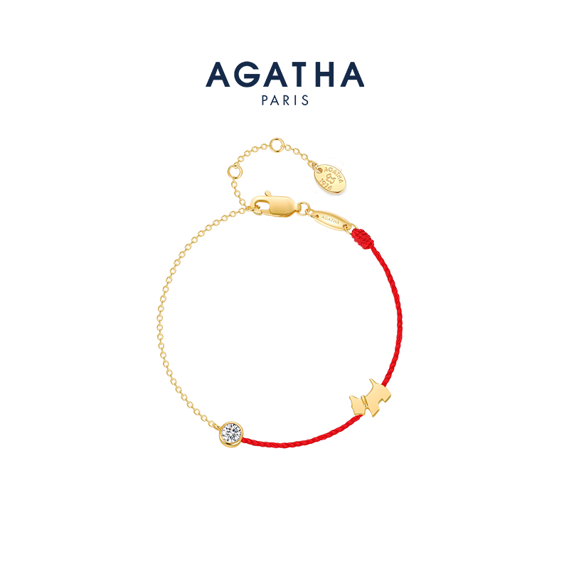 【好物体验】AGATHA/瑷嘉莎幸运红绳手链女手工首饰生日礼物