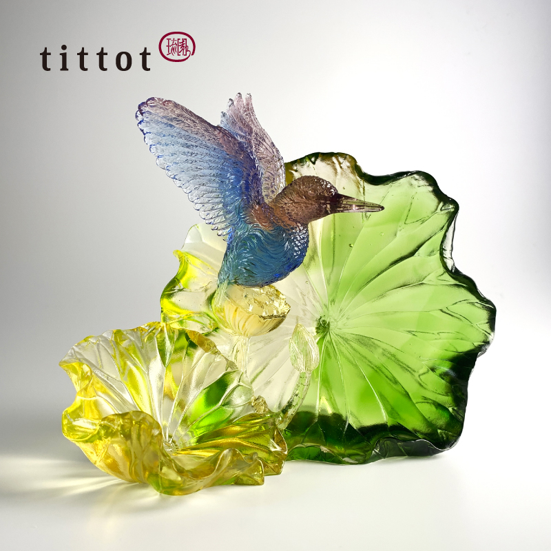琉园(tittot)作品 琉璃摆件梦翔成真名士都会创意礼品家居装饰品