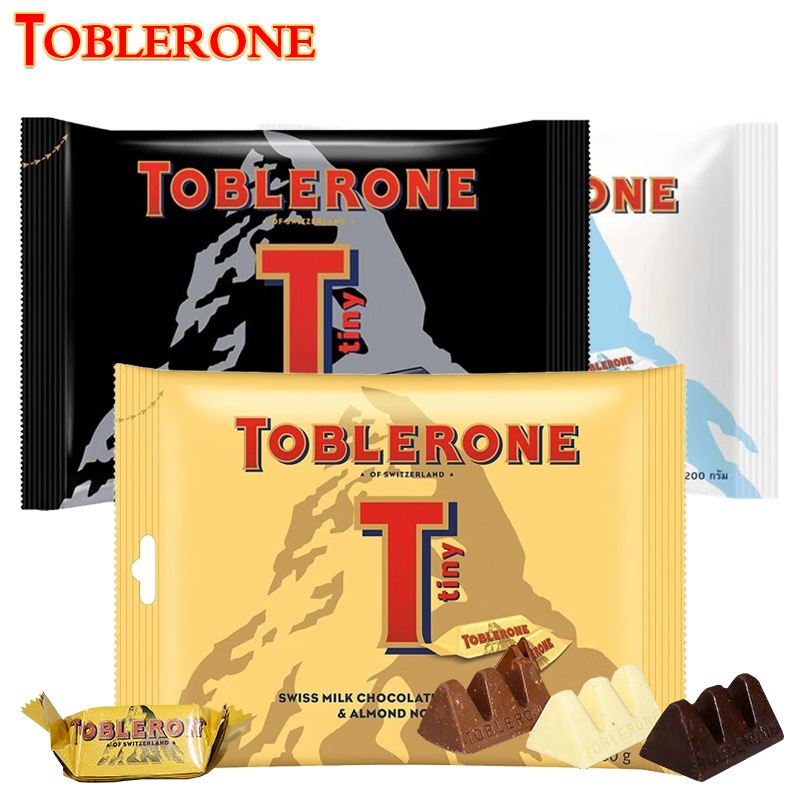 Toblerone三角巧克力黑巧牛奶白巧迷你独立袋装喜糖零食糖果200g