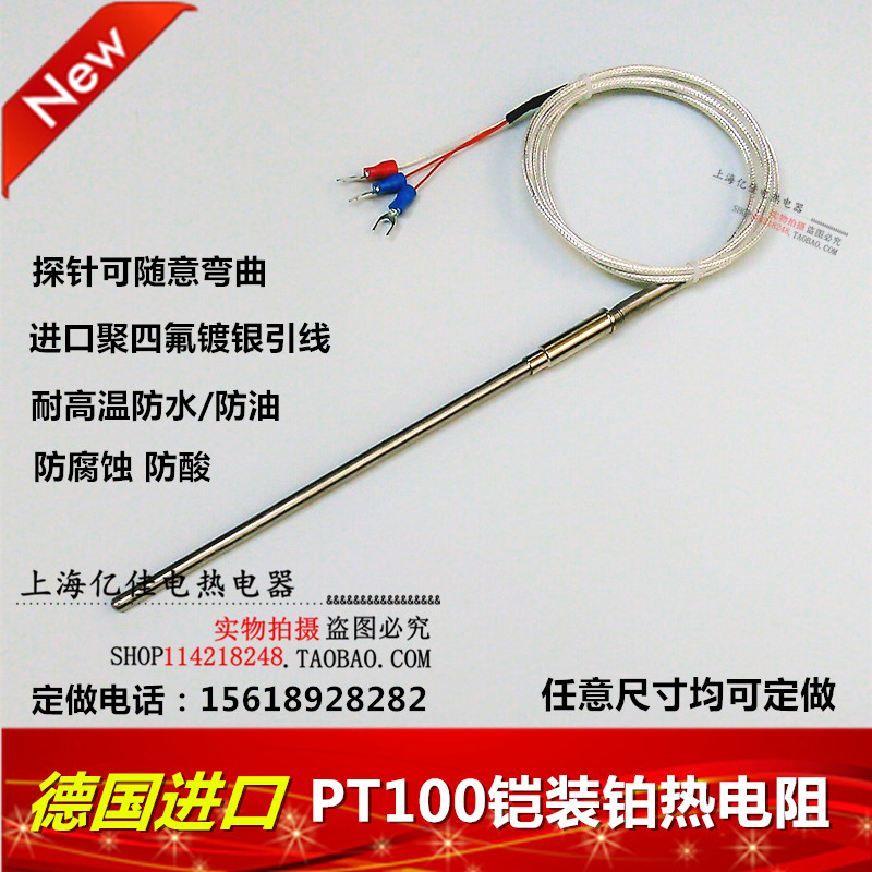 进口PT100铠装热电阻/WZPK-191/针形铂热电阻/探针热电阻/热电偶