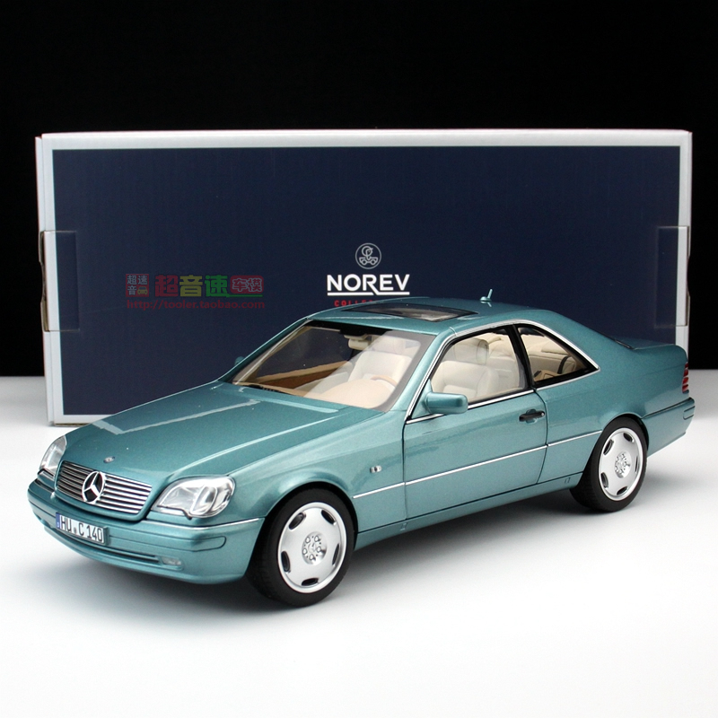 Norev 1:18奔驰 cl600 coupe 1997合金汽车模型 老爷车摆件收藏品