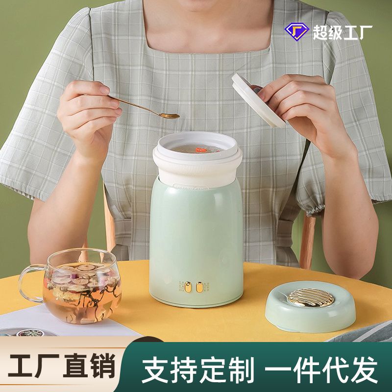 多功能迷你便携式养生杯陶瓷炖燕窝甜品煲汤电炖杯花茶新博成 D2