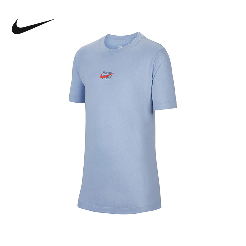 Nike耐克男女大童全对背后印花运动休闲圆领短袖T恤夏FN3712-479