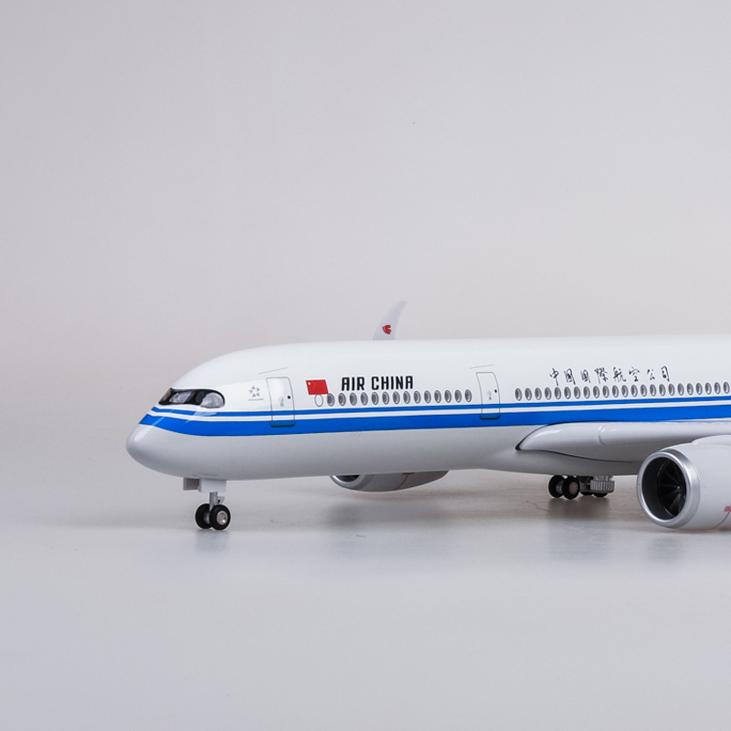 【带轮子带灯】1:142国航350飞机模型空客A350仿真民航客机航空