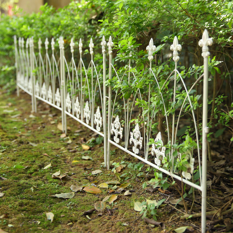 美式花园菜园铁艺栅栏护栏栏杆围栏小篱笆栏栅围档花坛围墙户外