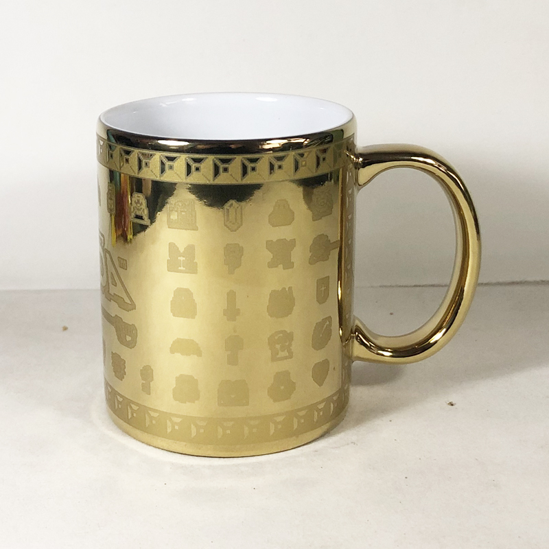 外贸原单Zelda塞尔达传说时之笛林克LINK马克陶瓷咖啡水杯子周边