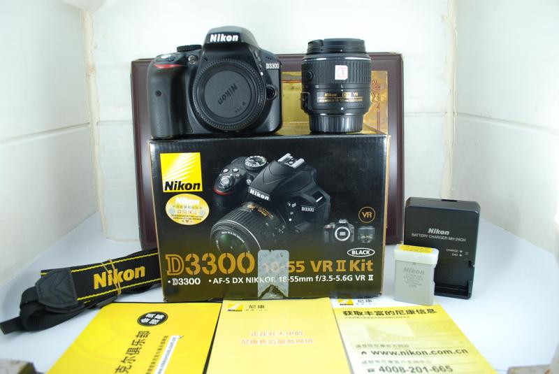 【1200元】98新 尼康 D3300 数码单反相机 2400万像素 全高清摄像