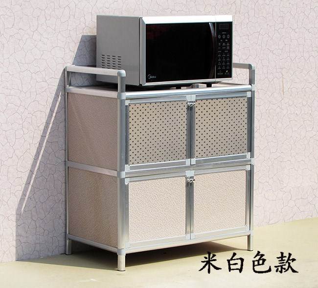 加厚304不锈钢橱柜简易碗柜出租房用家庭厨房放碗的小柜子置物架