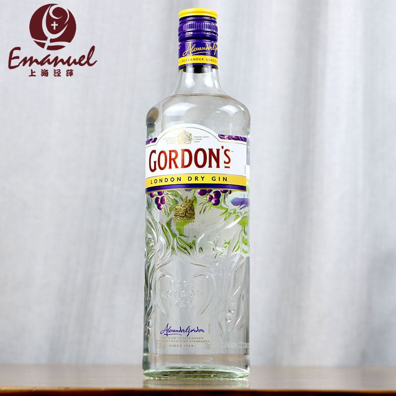 哥顿金酒 Gordon's 杜松子酒 伦敦干味毡酒 琴酒 LONDON DRY GIN