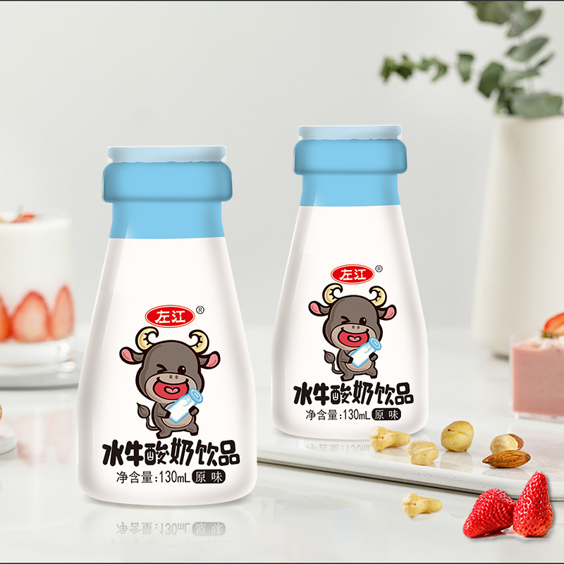 左江新品水牛奶酸奶饮品130g*10瓶 最新日期