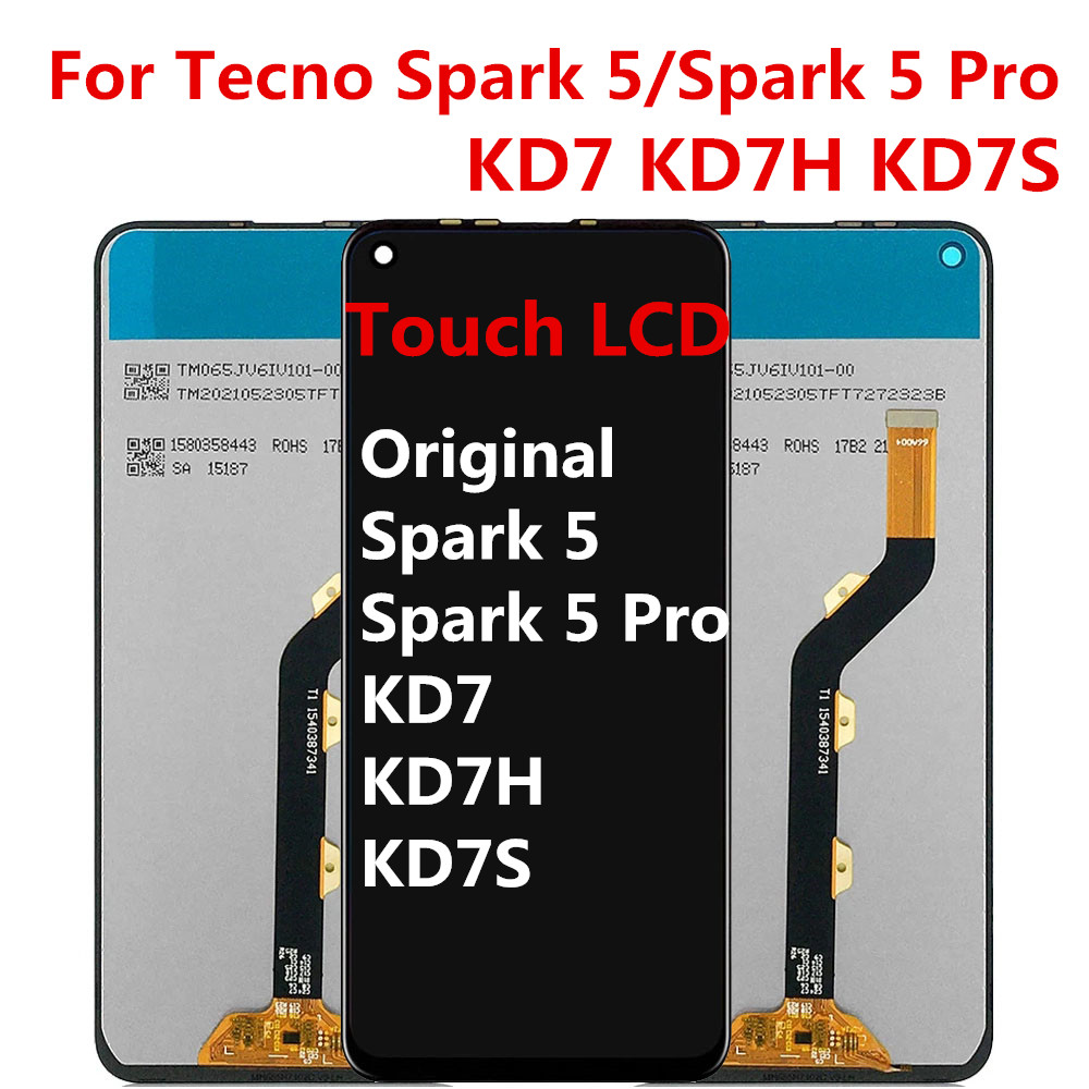 适用于传音 Tecno Spark 5 屏幕Spark 5 Pro KD7总成液晶显示触摸