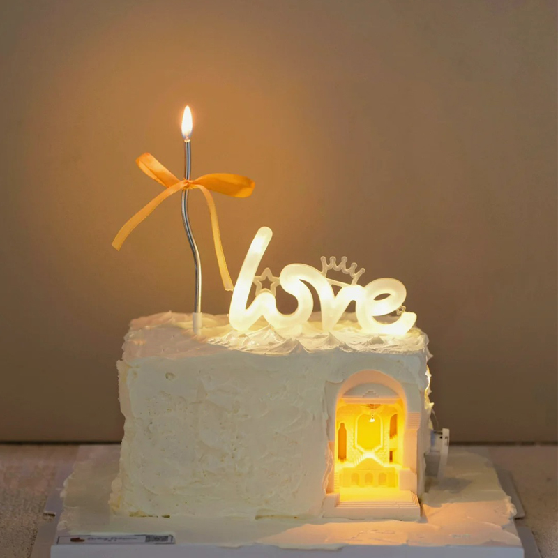 无蔗糖生日蛋糕动物奶油宫殿蛋糕留一盏灯，为一个人方形love上海