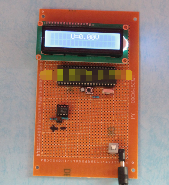 基于51单片机数字电压表设计 LCD1602液晶显示电压 diy散件套件