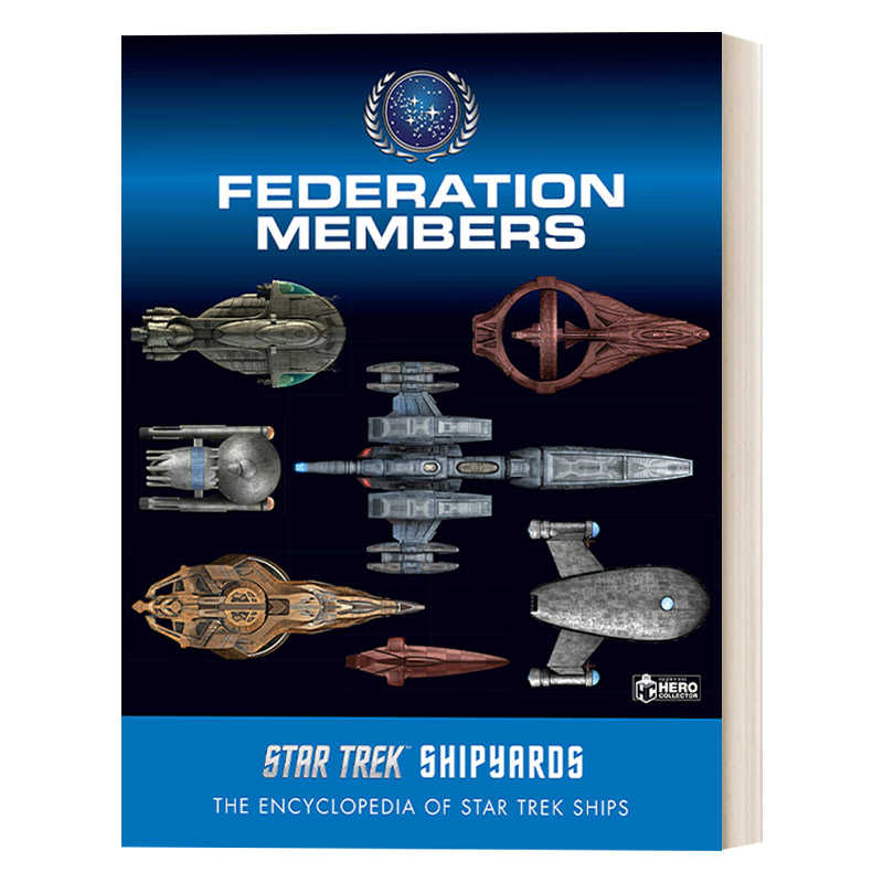 英文原版 Star Trek Shipyards 星际迷航造船厂 联盟成员 星际迷航船坞百科全书系列 科幻电影艺术书 精装插图版画册 英文进口书