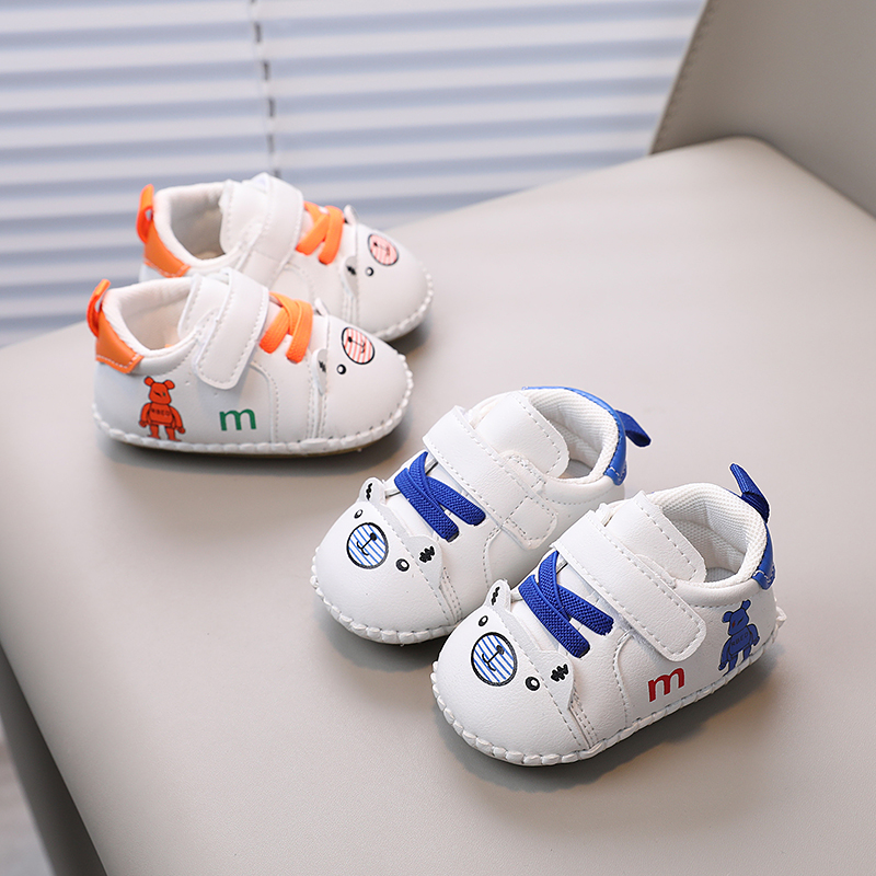 一岁女宝宝单鞋软底学步鞋春秋0-6-12月婴儿鞋子婴幼儿卡通防掉