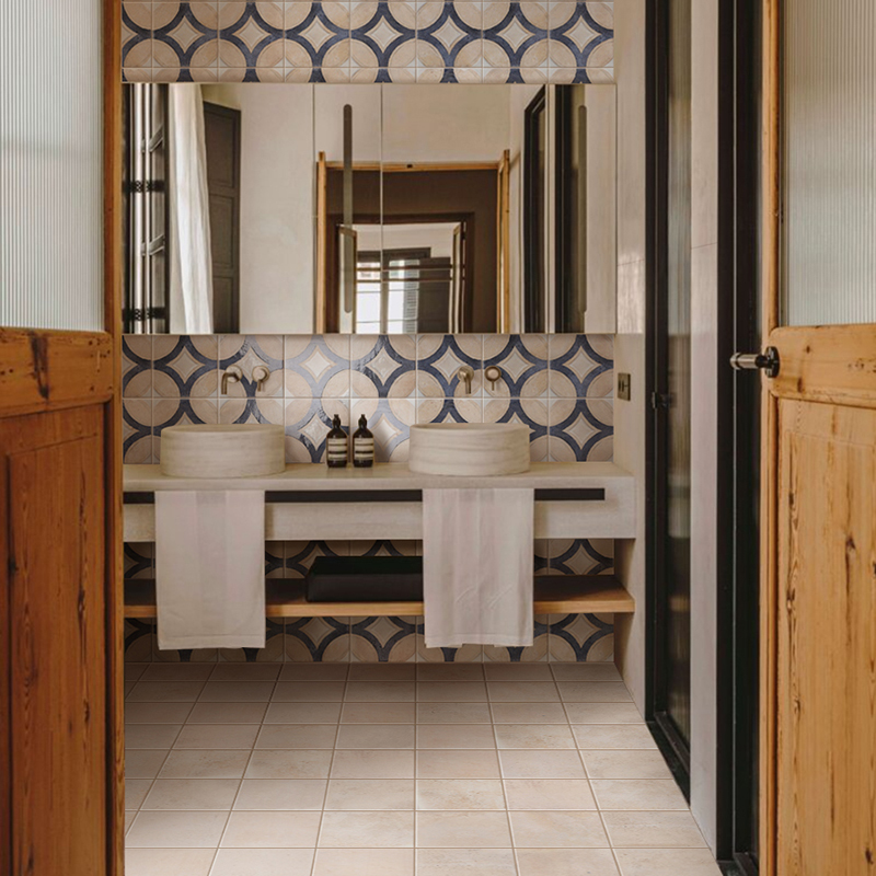 陶土红西班牙进口瓷砖复古花砖地砖防滑卫生间厨房阳台浴室墙砖