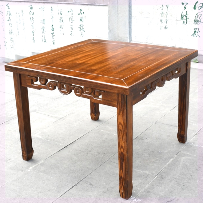 加高定制尺寸八仙桌单桌四方桌子餐椅组合家用中式实木桌正方形