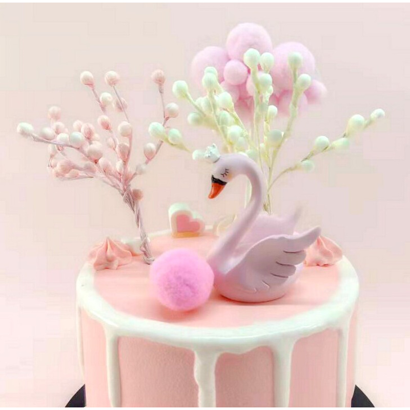 泡沫树蛋糕装饰 蛋糕插旗 唯美甜品台布置 派对用品 小树装扮