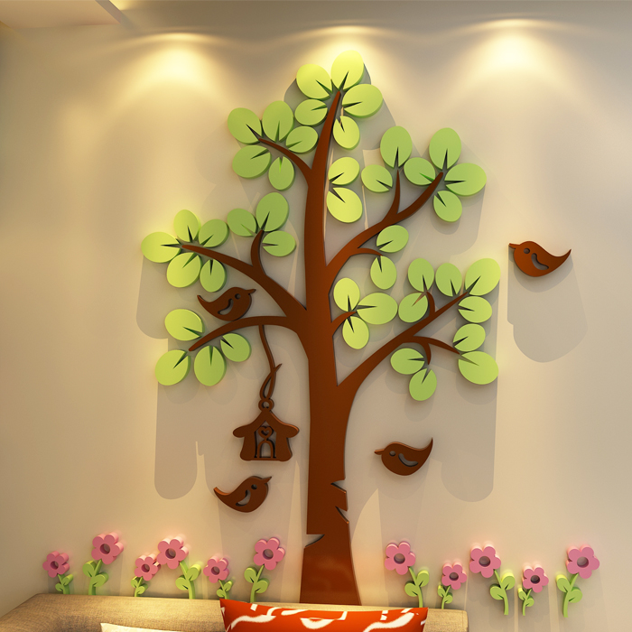 幼儿园墙面装饰大树