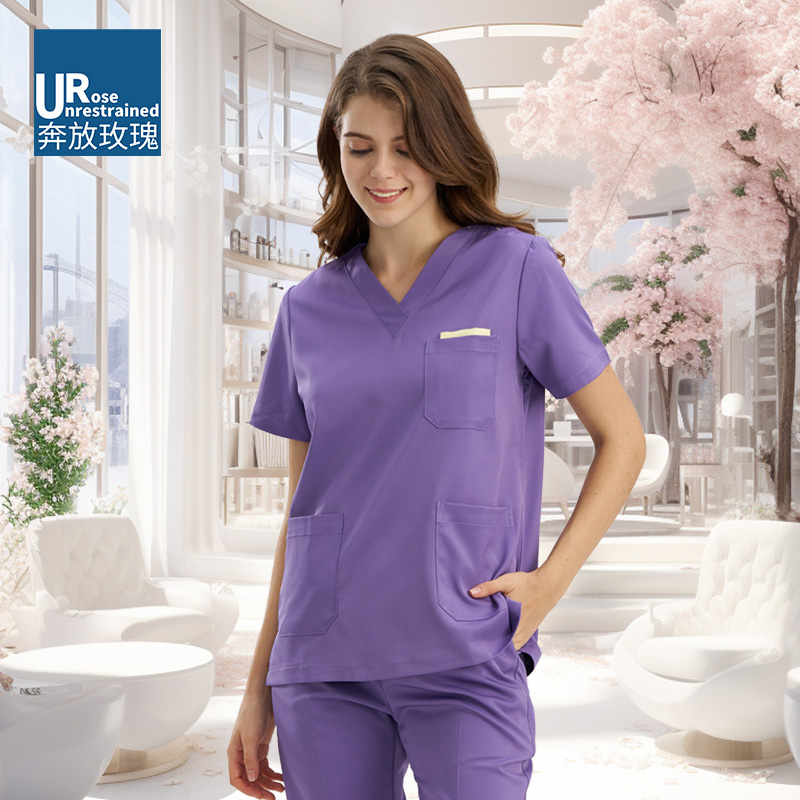 手术室洗手衣长袖手术衣服女韩版护士刷手服短袖男隔离医生工作服