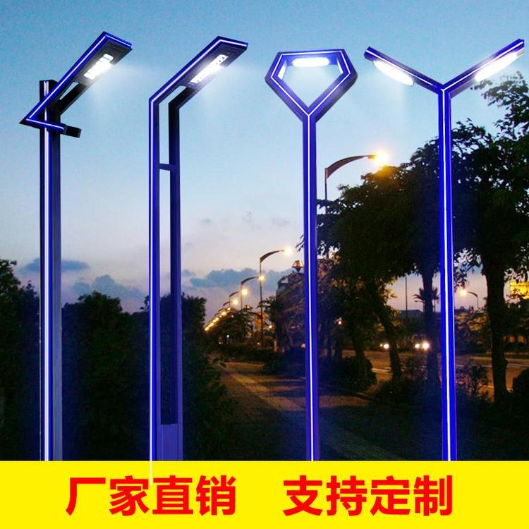 网红LED铝型材庭院灯花园小区别墅3米Y字7字形太阳能铝型材景观路