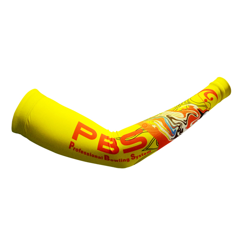 PBS专业保龄球运动潮品用品手臂套袖套手袜单只黄色脸谱款