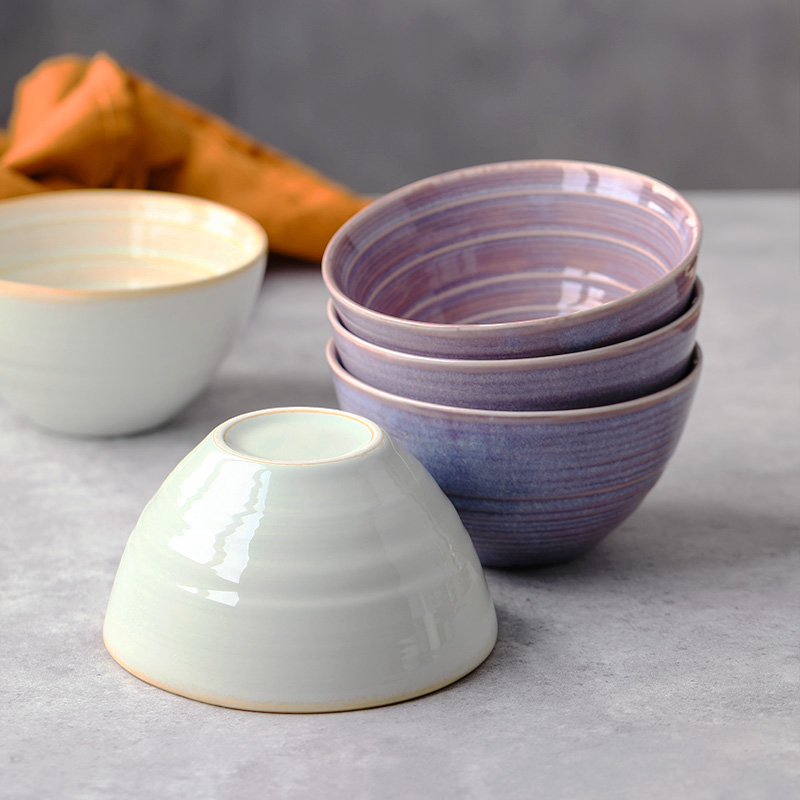 jiwoo碗紫色可爱纯色好看的小碗彩色新款酸奶燕麦早餐高级感碗