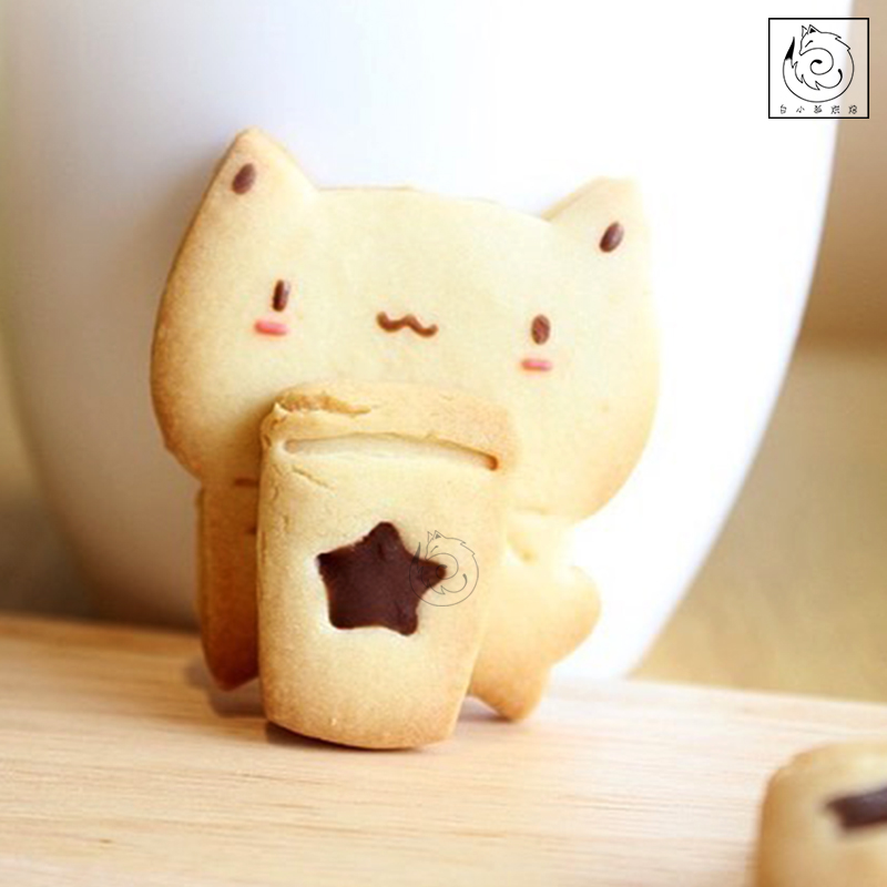 白小狐烘焙卡通奶茶小动物饼干模具创意可爱猫咪小兔子萌萌哒家用