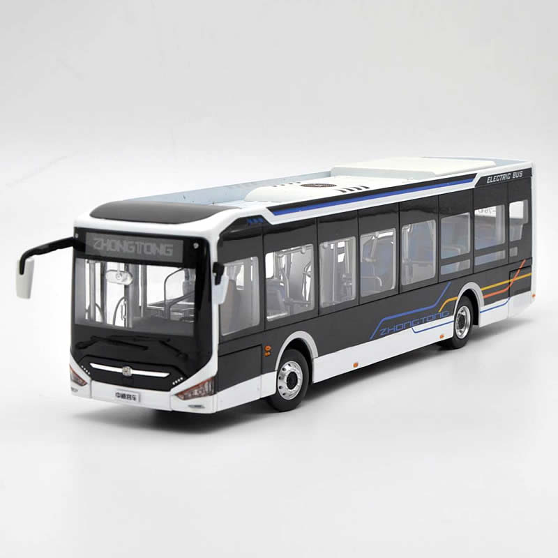 国产1:42 LCK6126EVGRA1中通客车纯电动12米城市公交车巴士模型