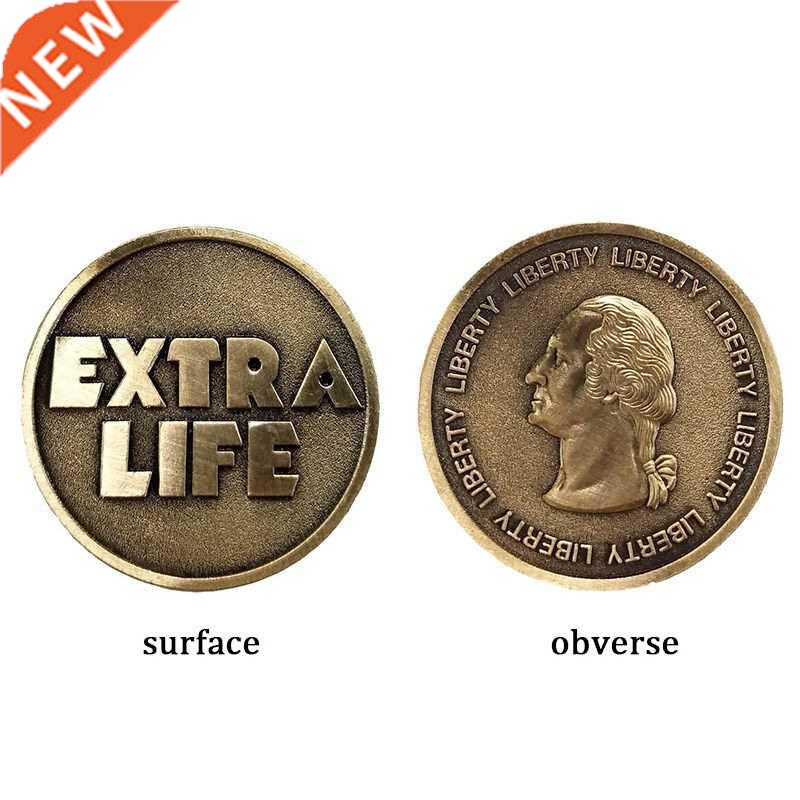 Movie Ready Player One Extra Life Coin Quarter Cosplay Prop