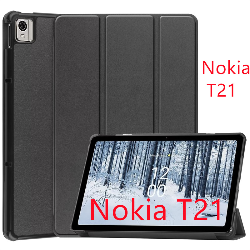 适用诺基亚Nokia T21平板10.4英寸皮套保护外壳电脑三折套2022款