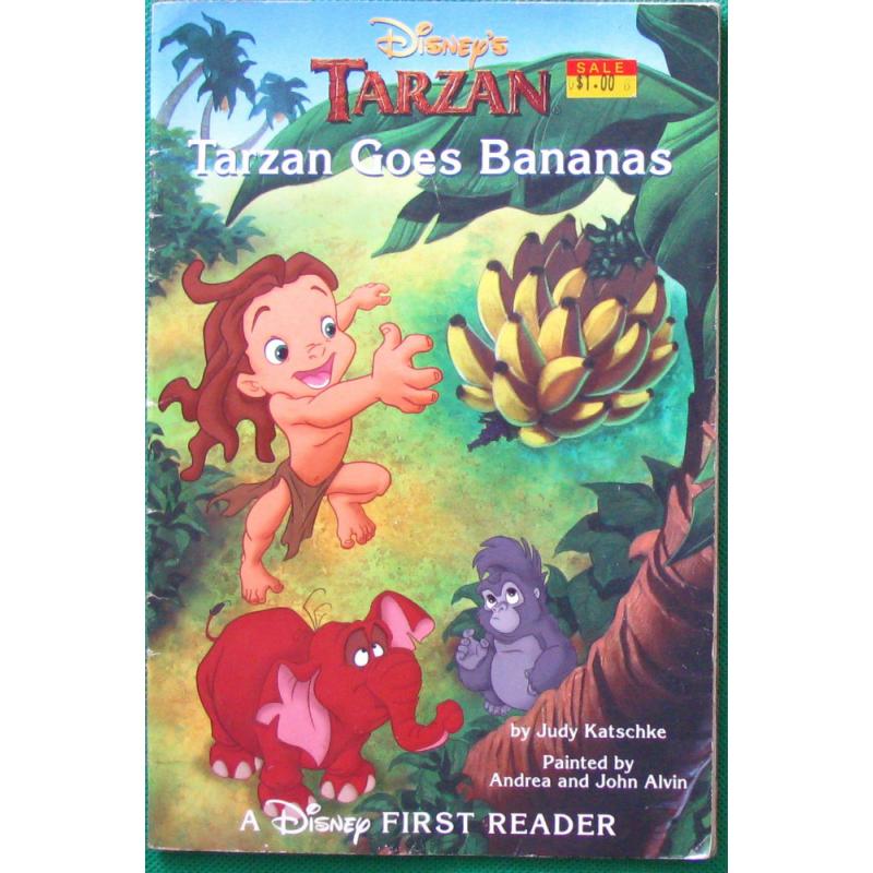 Disney's Tarzan: Tarzan Goes Bananas by Judy Katschke平装Scholastic迪士尼电影《人猿泰山》:人猿泰山发疯了