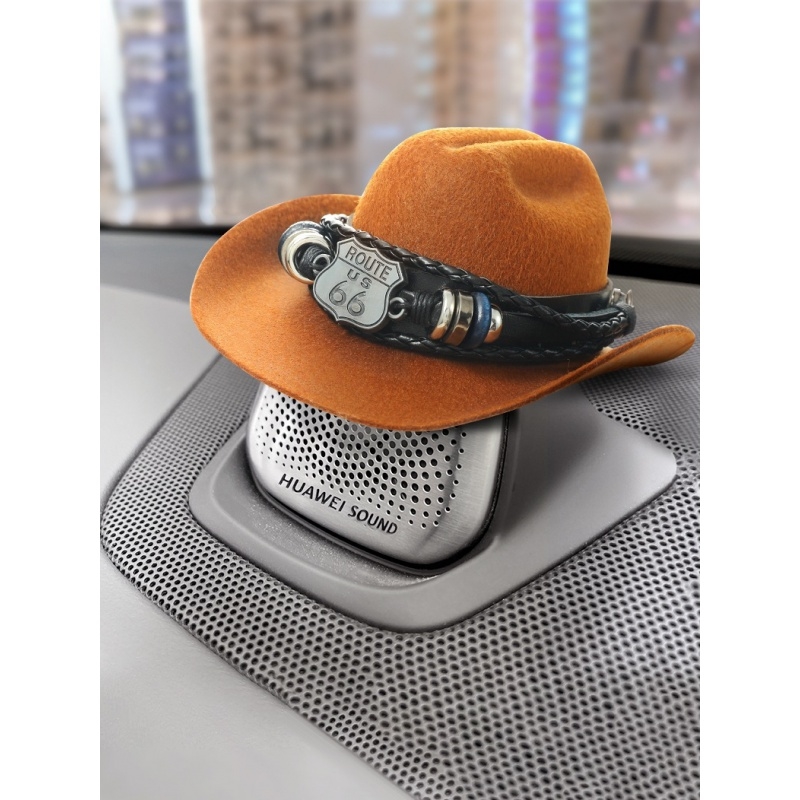 西部牛仔蔚来nomi帽子装饰品适用于es8ec6手工个性机器人帽子春夏