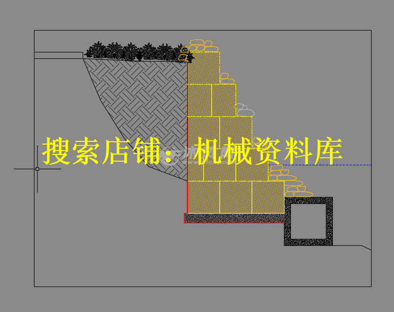固滨笼填料施工石笼挡墙详图CAD图纸设计参考资料【112】