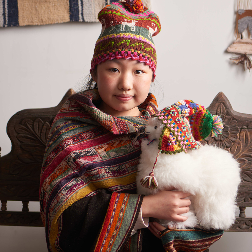 安第斯山脉刺绣毯智利秘鲁羊驼毛毯桌布床盖南美洲民族沙发毯