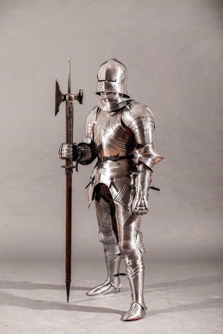 印度代购Medieval㊣ 手作中世纪哥特式角色扮演战斗骑士盔甲套装