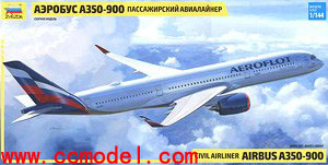 红星Zvezda 7039 1/144 空中客车A350-900宽体客机 塑料 拼装模型
