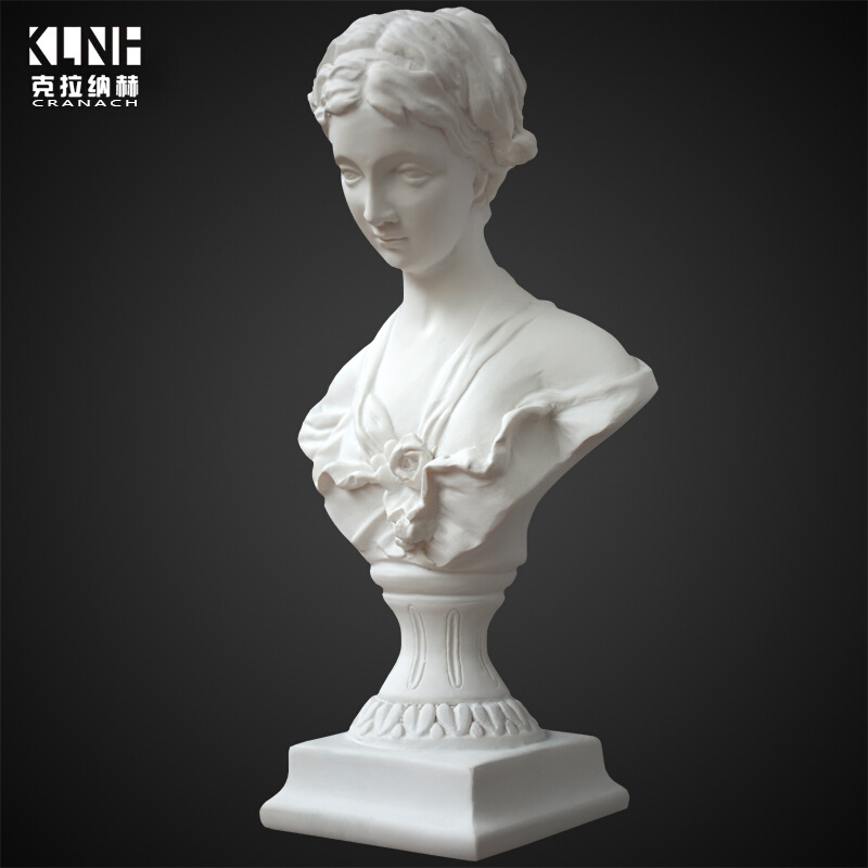 少女维纳斯女神小石膏像摆件北欧装饰人物头像雕像树脂雕塑艺术品