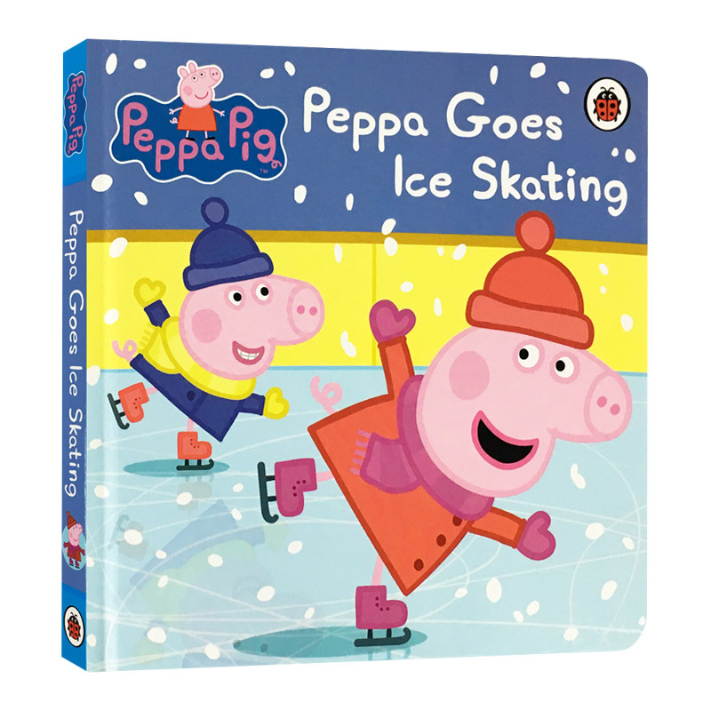 小猪佩奇 佩奇去滑冰 Peppa Pig Peppa Goes Ice Skating 英文原版绘本 粉红猪小妹 英文版儿童英语启蒙读物书籍 纸板书 Ladybird