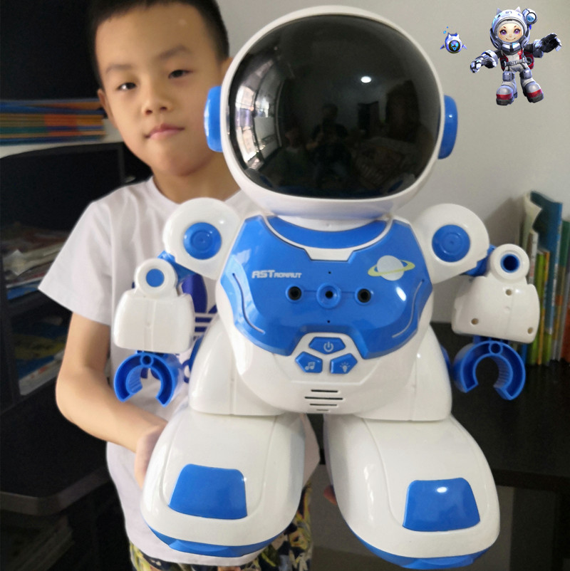 小商王大型智能遥控机器人玩具宇航员鲁班七号男女孩6岁5编程跳舞
