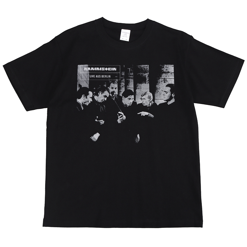 Rammstein德国战车摇滚乐队ACDC枪花涅盘美式街头嘻哈复古短袖T恤