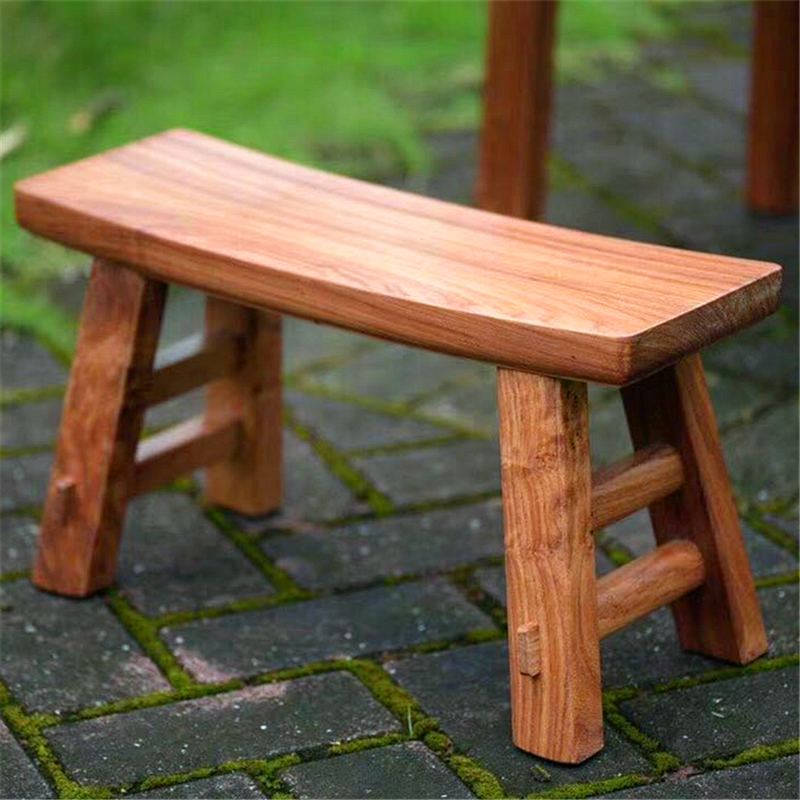 月牙凳长板凳全实木可拆卸非洲红花梨木家具居家换鞋矮凳榫卯结构