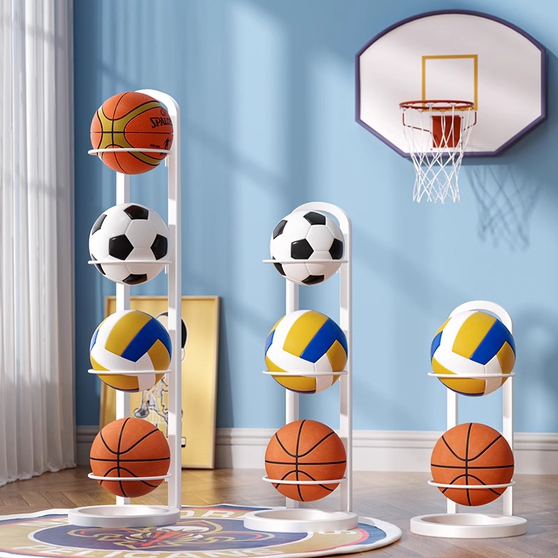 家庭款球类收纳架篮球足球置物架儿童室内运动器材可折叠摆放架子