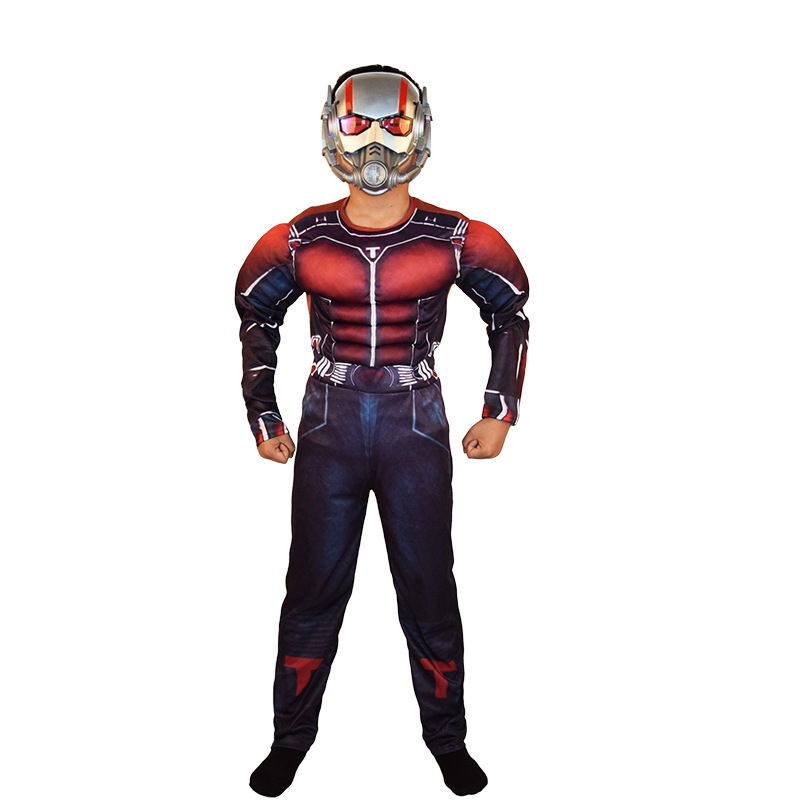 万圣节DC英雄联盟蚁人衣服cosplay蚂蚁侠肌肉服装蚁人面具