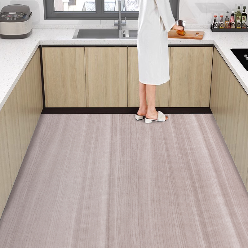 厨房瓷砖贴纸卫生间防水防滑专用地贴自粘地面灰色木纹翻新地板贴