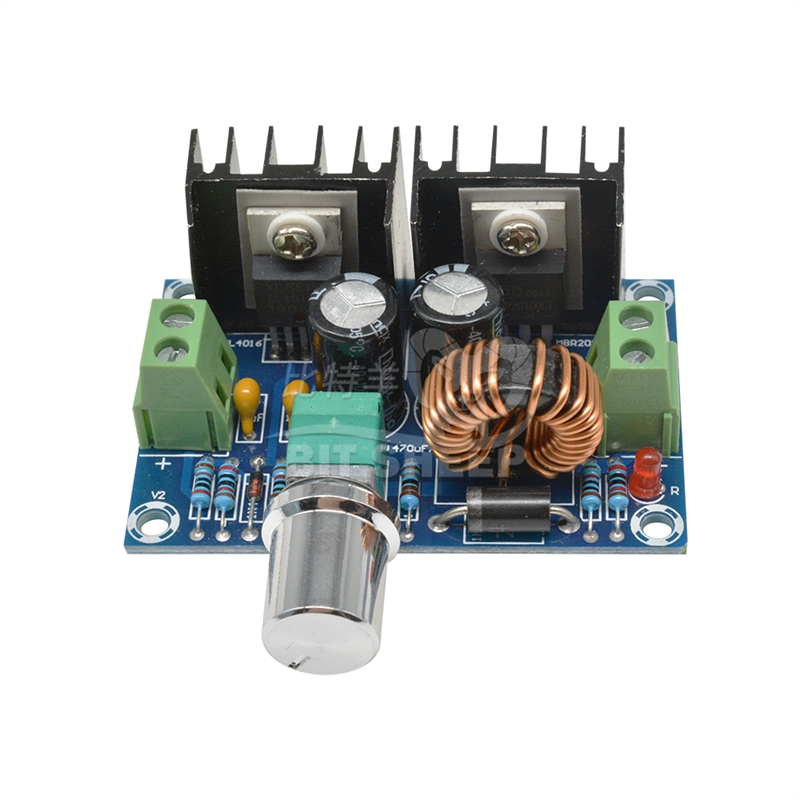 XL4016E1 DC-DC直流数字调压板8A可调带稳压降压模块大功率带数显