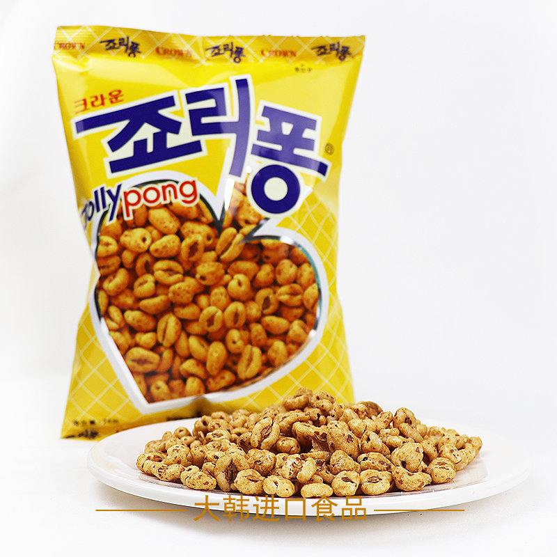 韩国进口休闲食品 克丽安大麦粒浓浓麦香爆米花办公膨化零食74g